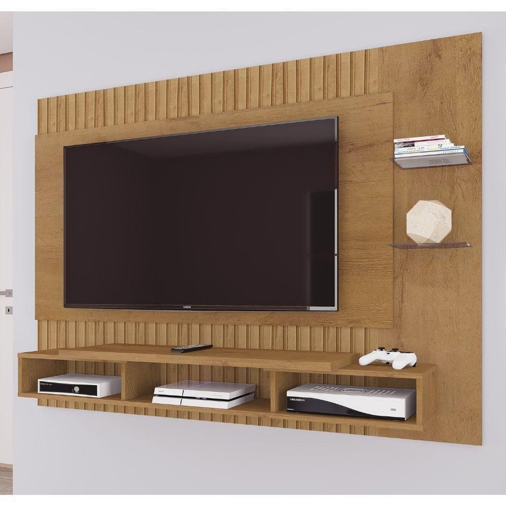Painel Para TV até 55” Canelato Rústico Moscou Atualle