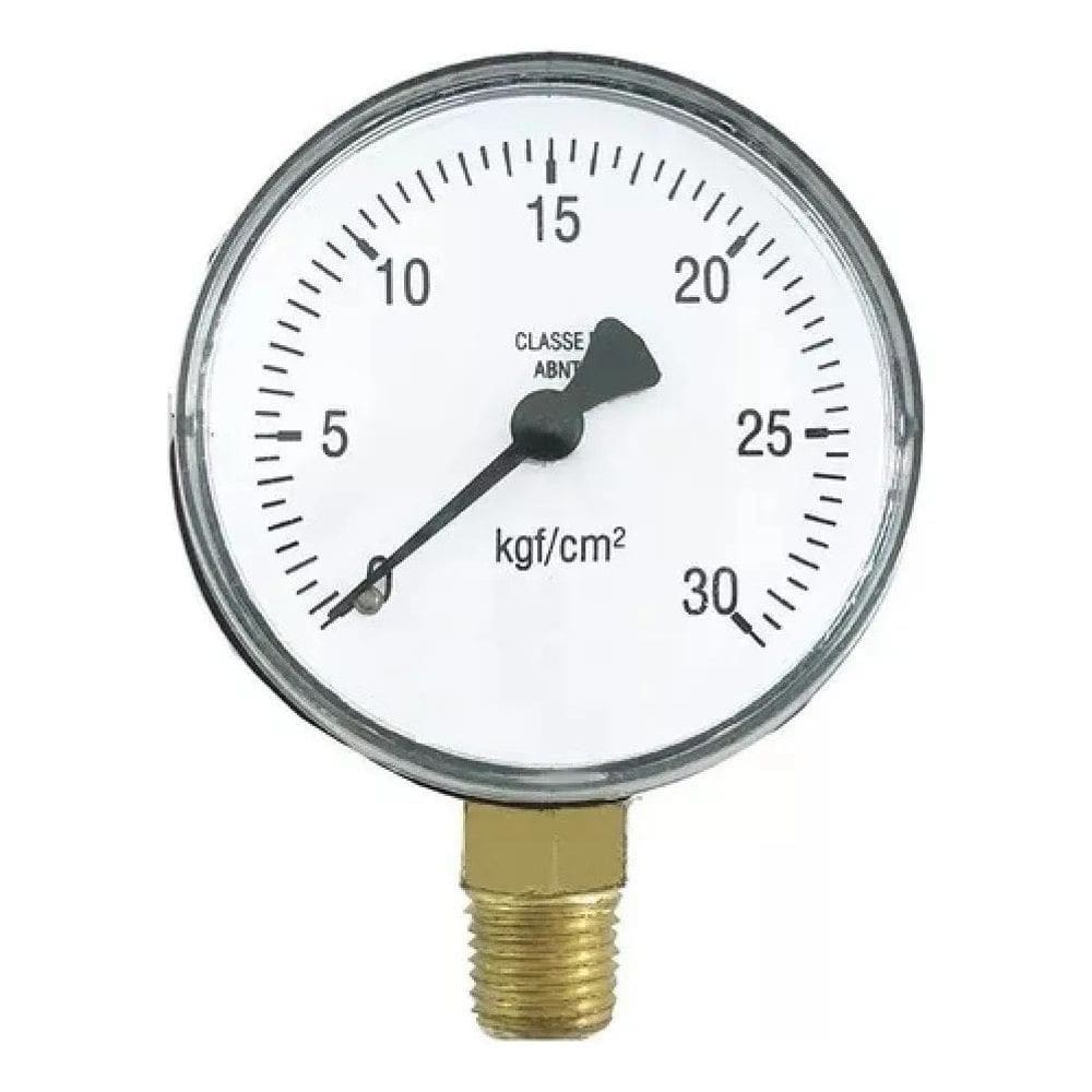 5X Manômetro Relógio Medidor De Pressão Ac 450 Psi X 30 Kg B