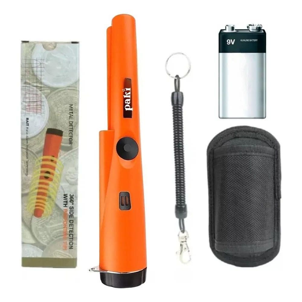 5X Detector De Metal Portatil Prova De Agua Pointer Ouro Pra
