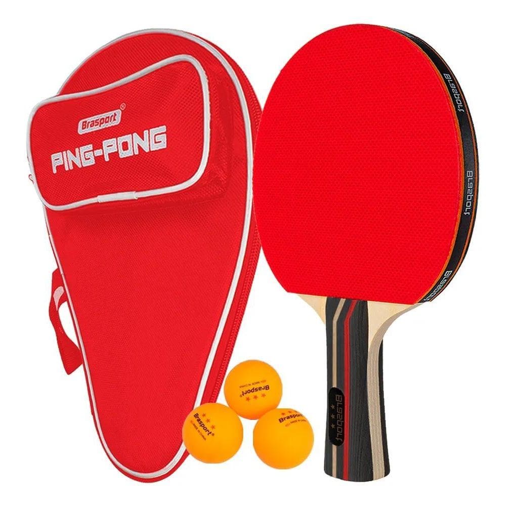 Raquete Ping Pong De Tenis De Mesa Profissional C/Raqueteira