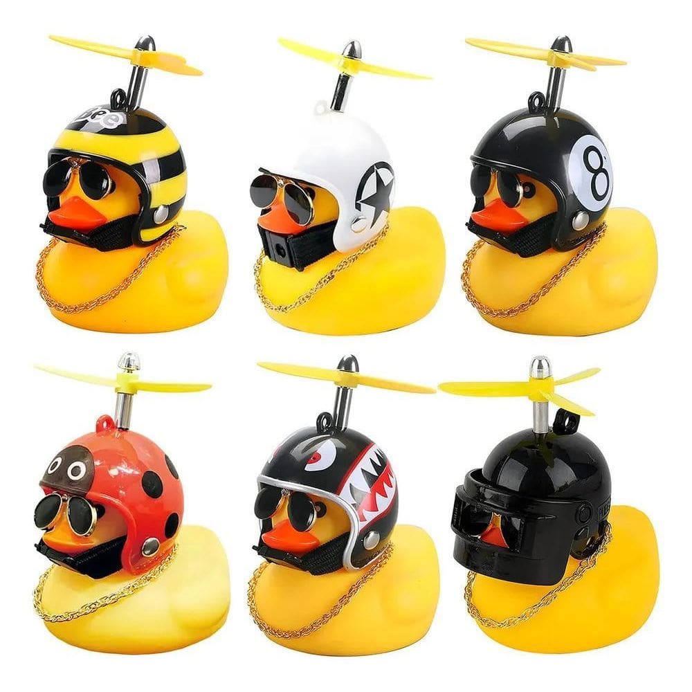 5X Pato Buzina Bike Sino Guidão Bicicleta Capacete Hélice Co