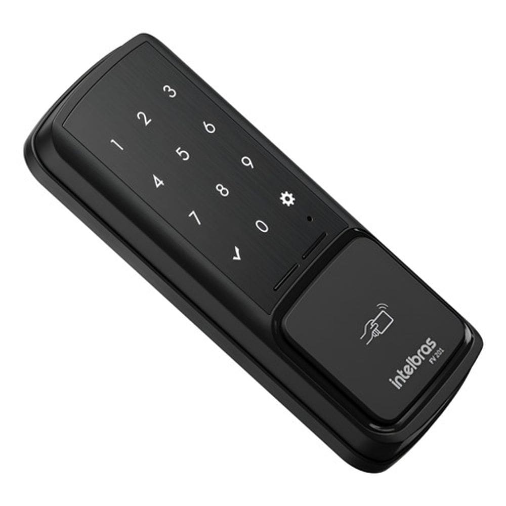 Fechadura Digital Preto Senha Ibutton Intelbras Fv201