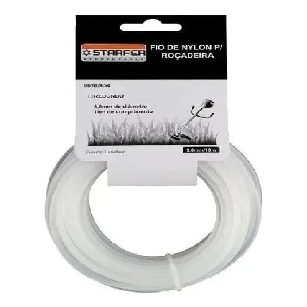 5X Fio Nylon Para Roçadeiras 3.0Mm 10 Metros Starfer