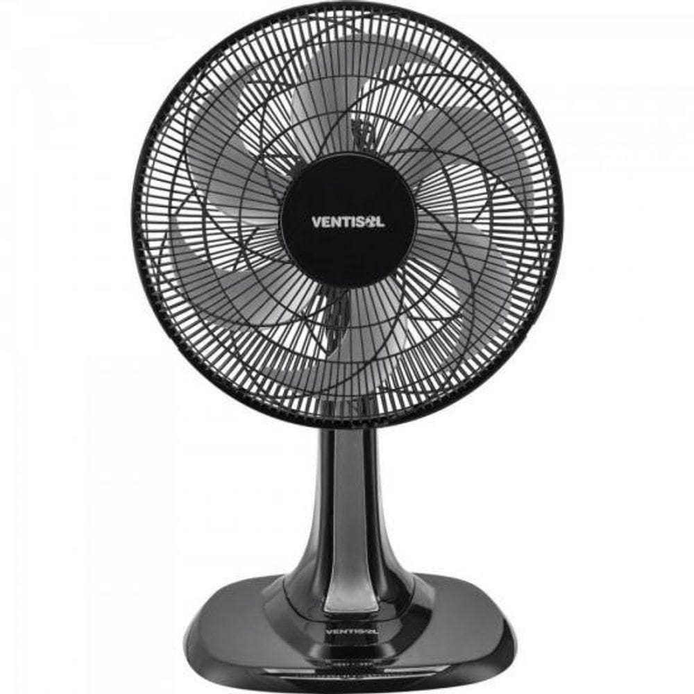 Ventilador De Mesa Ventisol Turbo 6 30cm Preto/cinza 127v [f002]