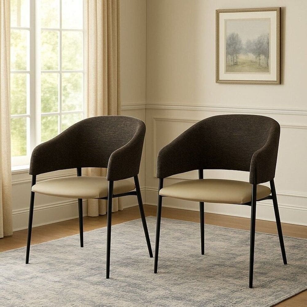 Kit 2 Cadeiras para Sala de Jantar Bristol Preto