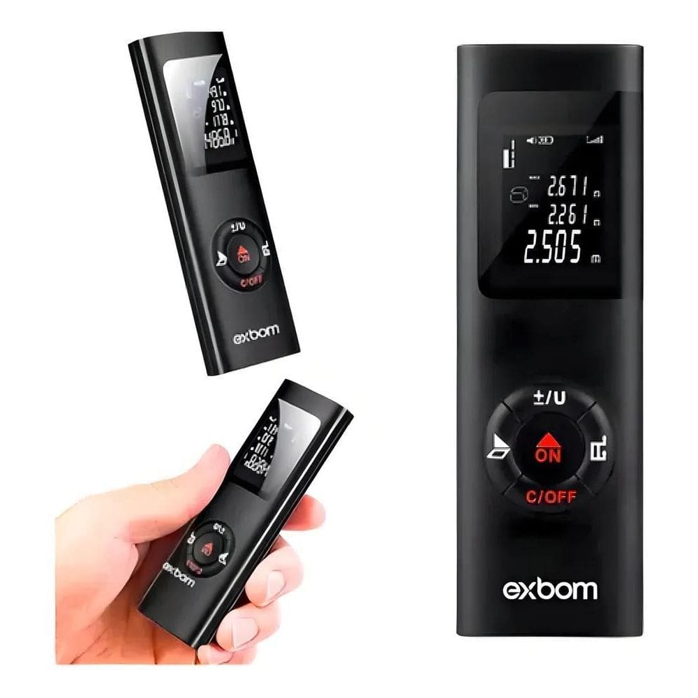 5X Medidor Profissional Distancia Trena Digital Laser 40 Met