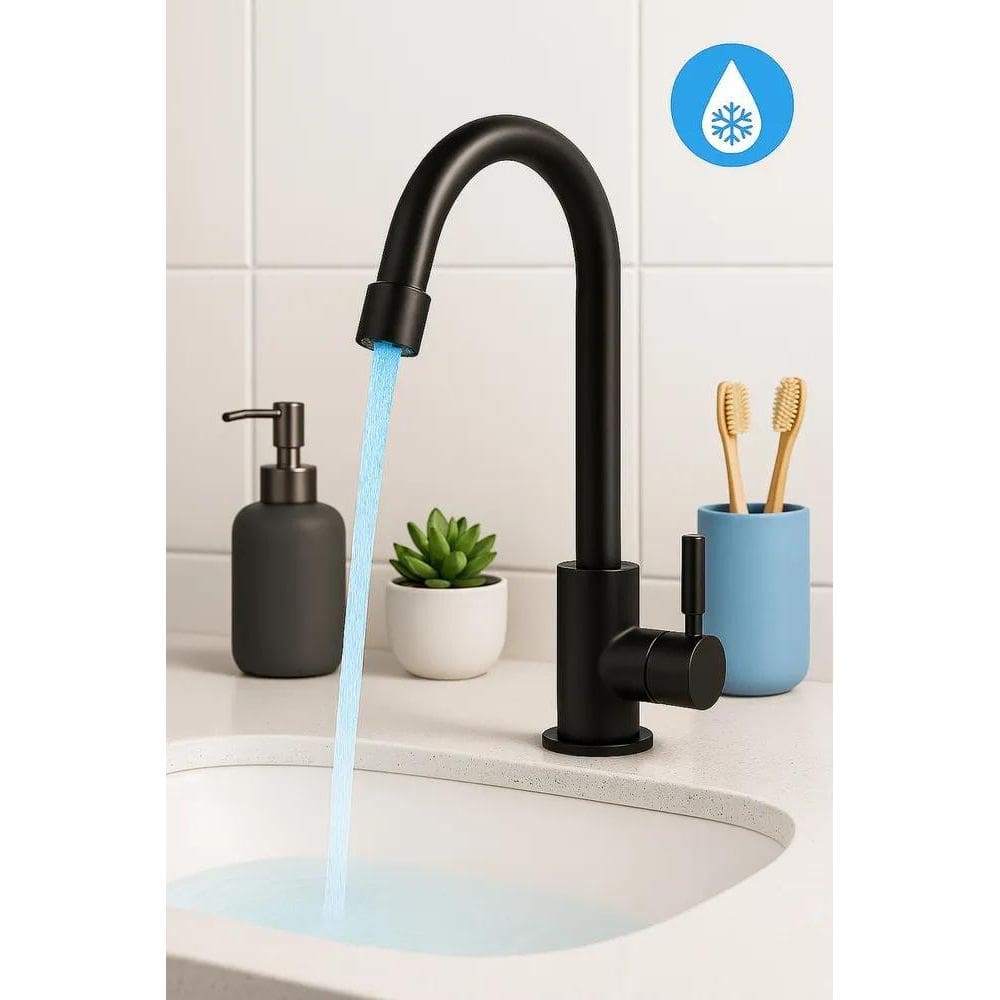 5X Torneira Gourmet De Pia Preto Fosco Com Bico Giratório Pa