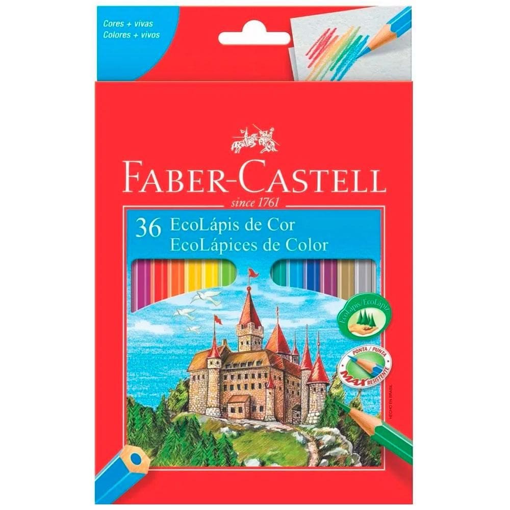 Lápis de cor 36 cores 120136G Faber-Castell