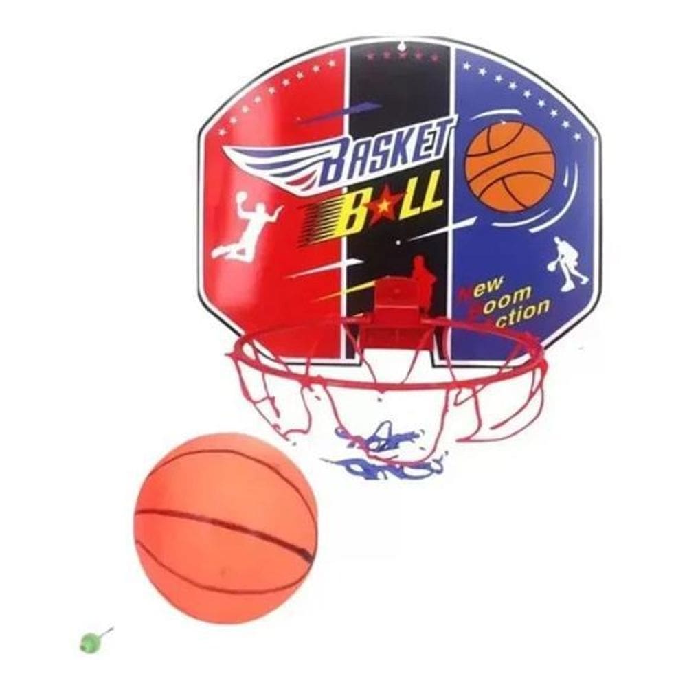 5X Cesta De Basquete Infantil Bola Aro Rede Brincar E Divert