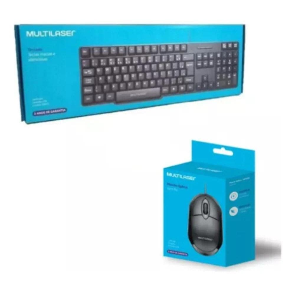 5X Combo Teclado + Mouse Multilaser