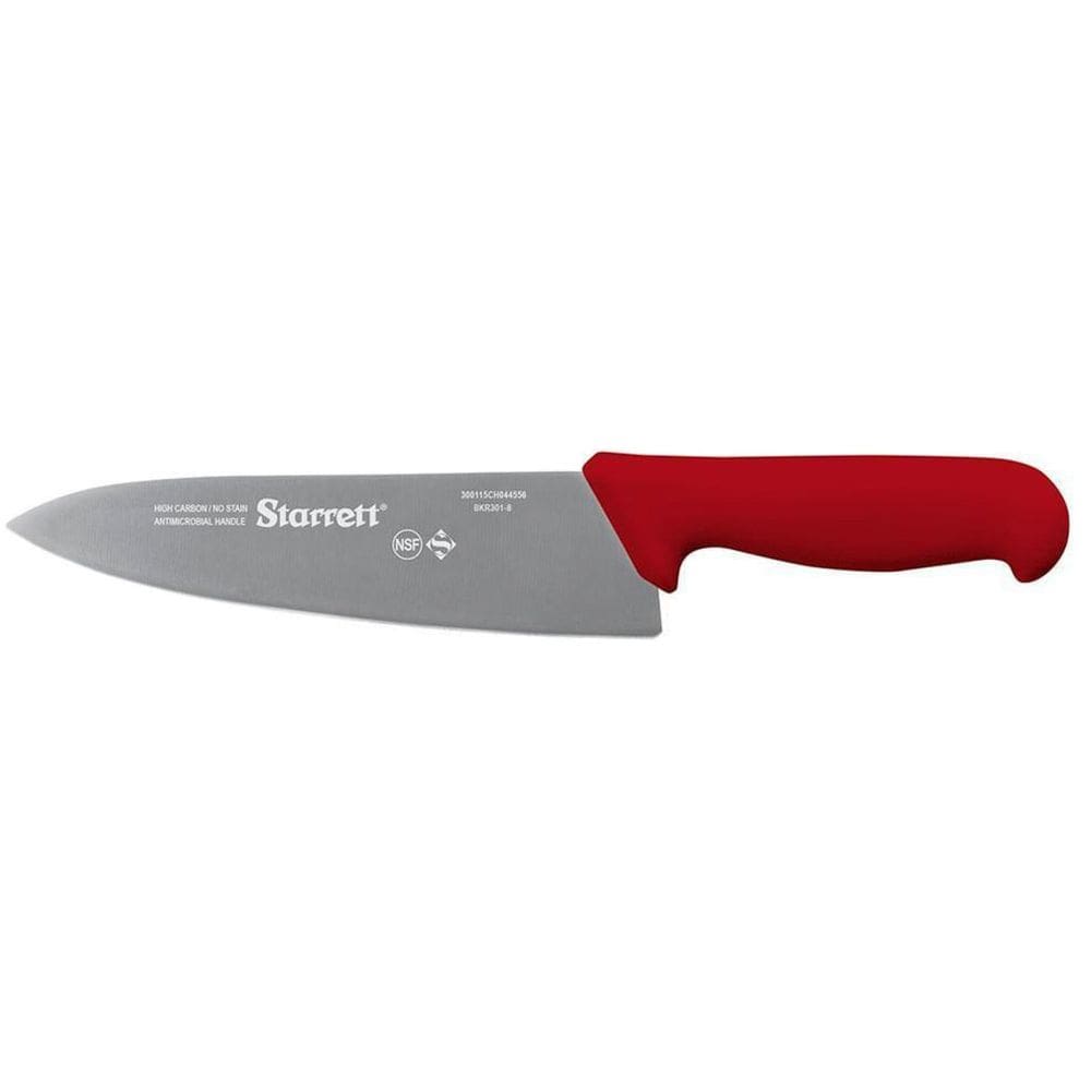 Faca Carne Lâmina Triangular Larga 20Cm Vermelho Starrett
