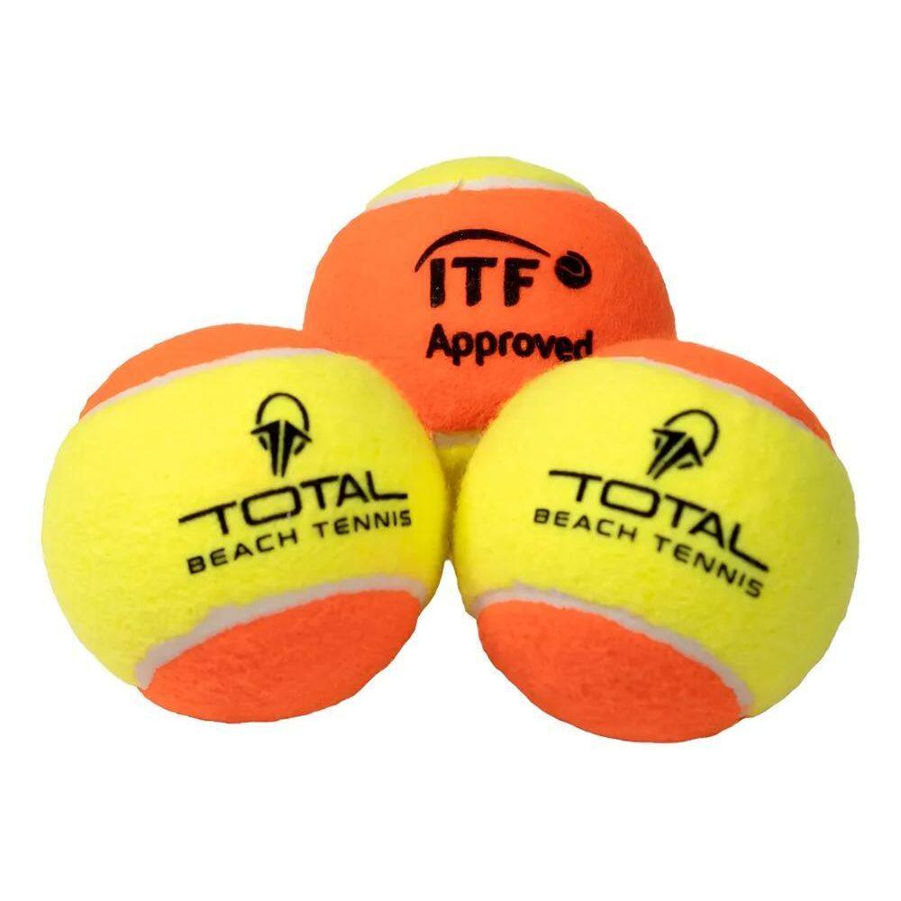 5X Kit Bola Total Beach Tennis Itf Profissional 3 Unidad