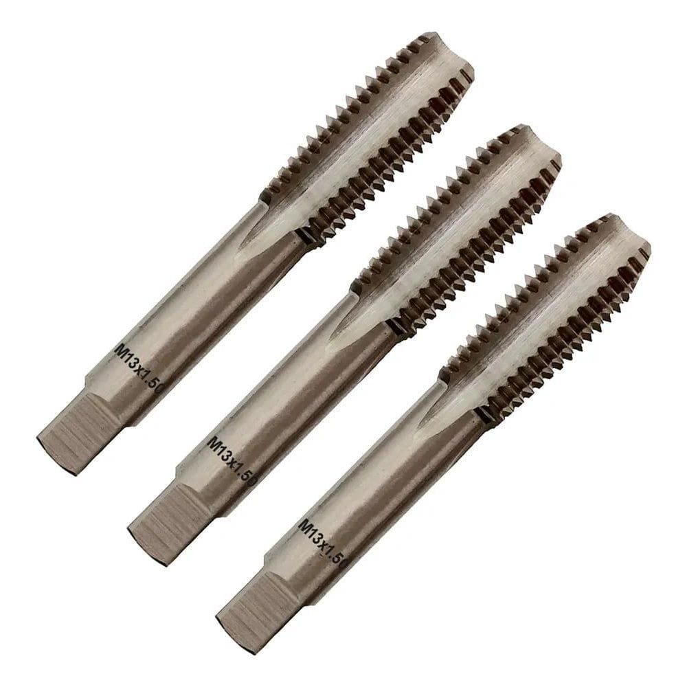 5X Macho Manual Aço Liga M13 X 1,50 Jogo C/3 Peças
