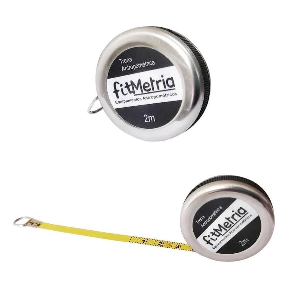5X Fita Métrica Corporal Trena Antropométrica Em Aço 2 Metro