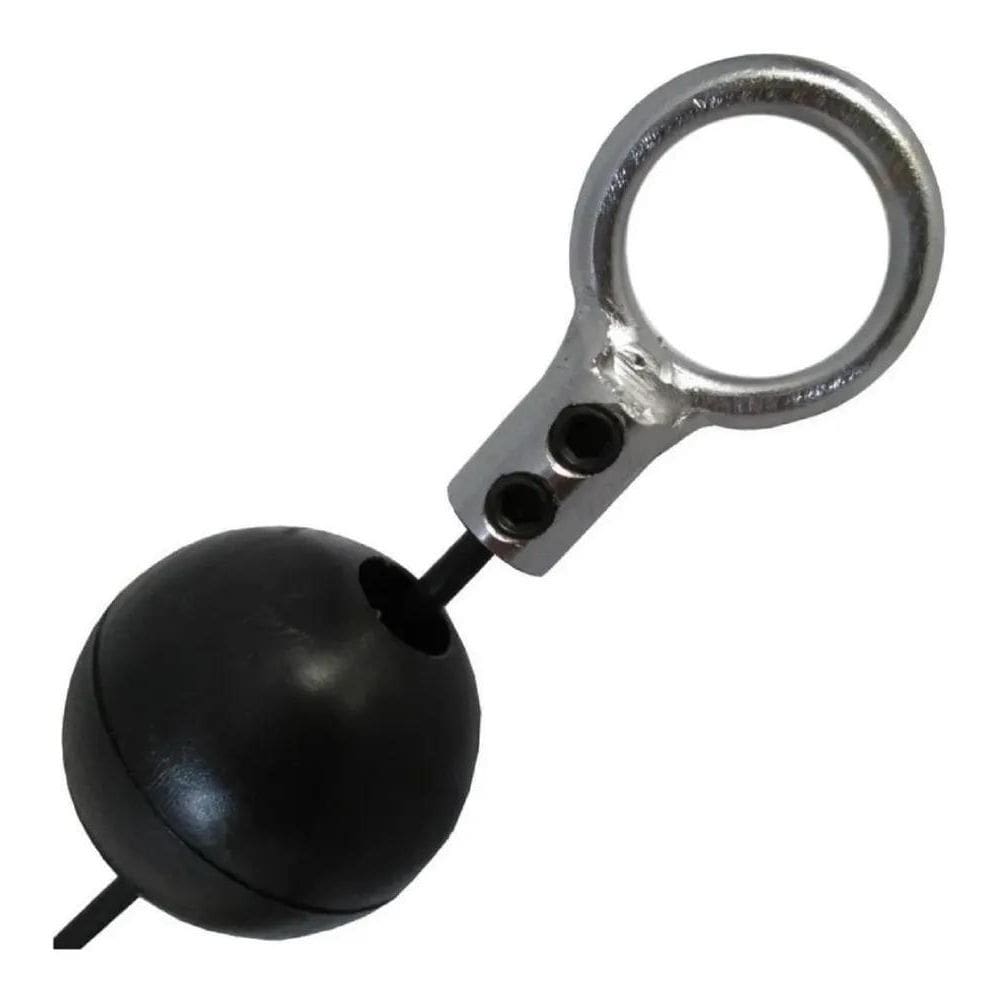 5X Kit 1 Terminal Argola E 1 Bolinha Para Cabo De Aço Acade