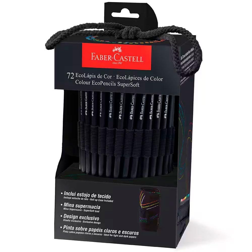 Lápis de cor SuperSoft 72 cores 120772SOFT Faber-Castell