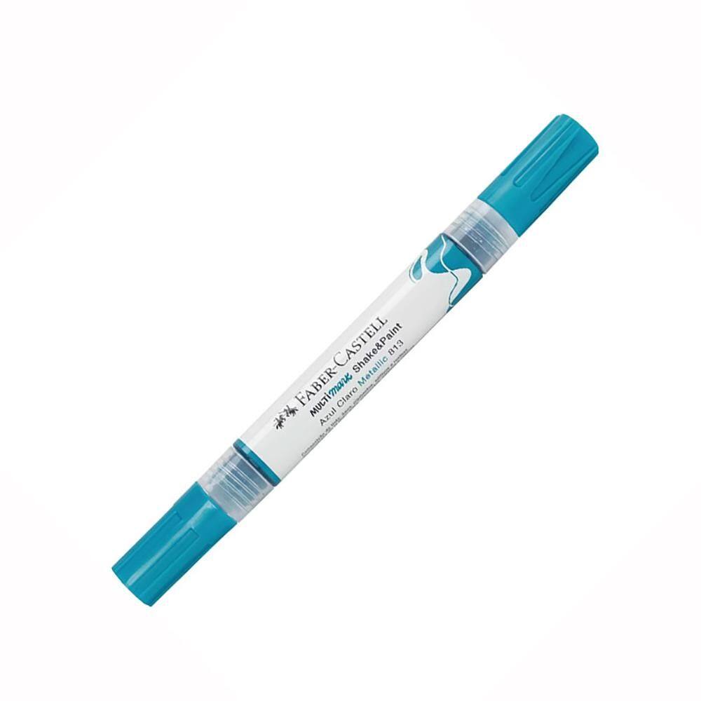 Marcador permanente Multimark Azul C. Metálico Faber-Castell