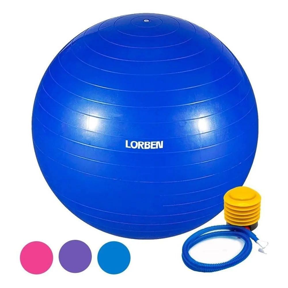 5X Bola De Pilates E Yoga Antiestouro 65Cm Com Bomba De Ar P