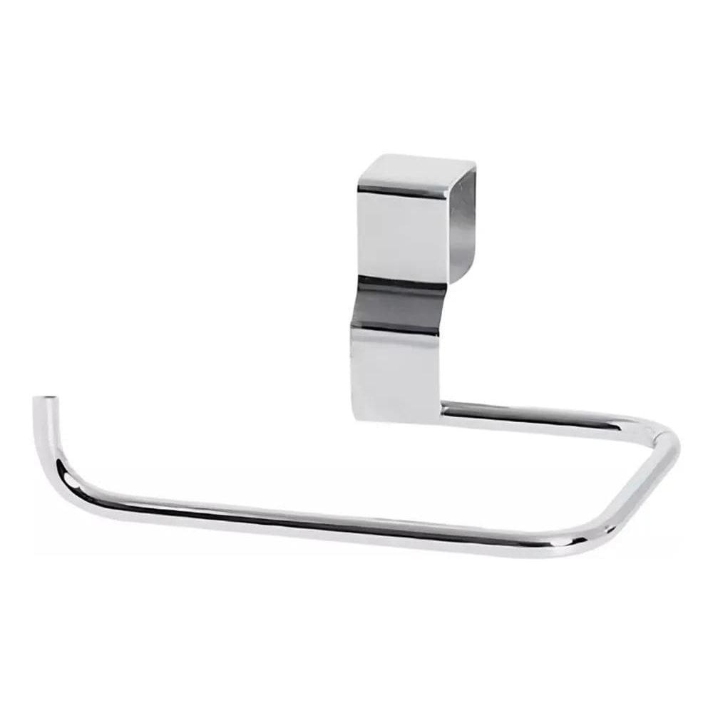 5X Suporte Porta Papel Higiênico Para Caixa Acoplada Cromado