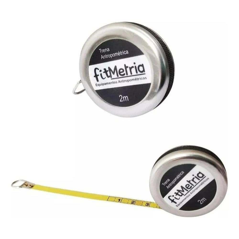 5X Trena Antropométrica Fita Métrica Corporal Em Aço - 2 Met