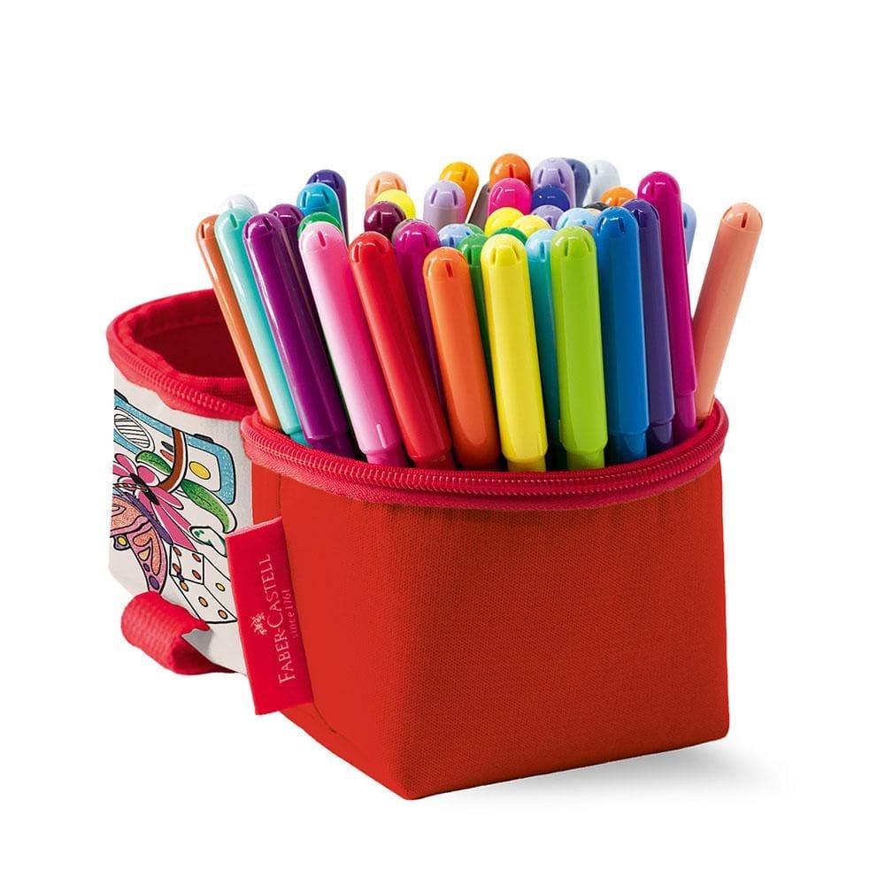 Caneta hidrográfica Vai e Vem com 50 cores - Faber-Castell
