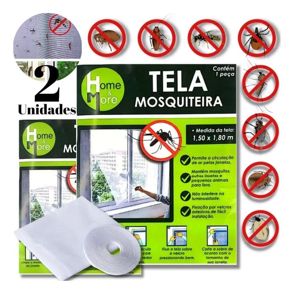 5X 2 Tela Mosquiteira Anti Inseto/Mosquito P/Janela Ajustave