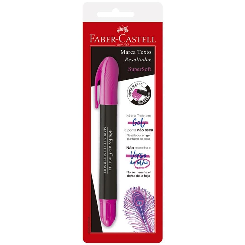 Marca texto gel Rosa Faber-Castell