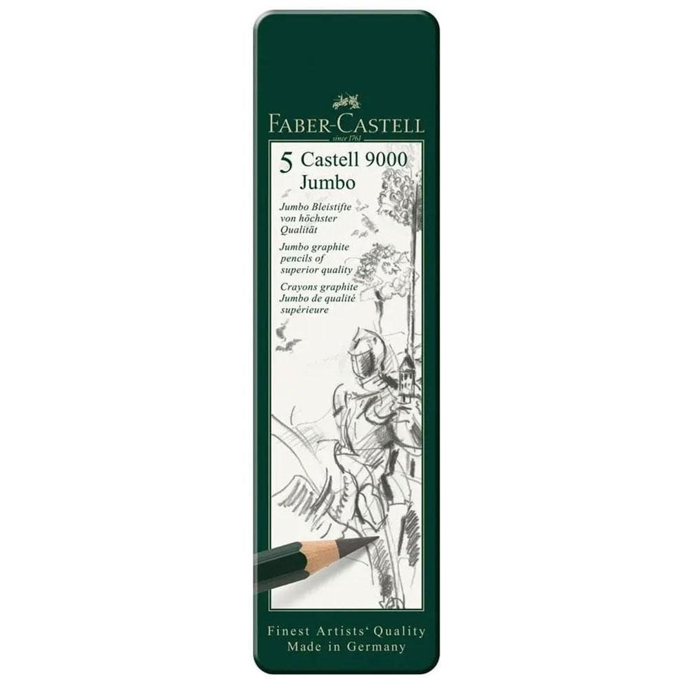 Lápis preto jumbo HB 9000 c/ 5 unid Faber-Castell