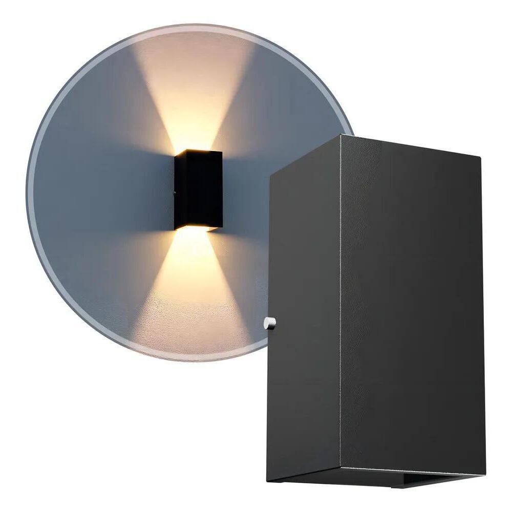 5X 1X Arandela Duplo Facho Longo Externa Dicroica Alumínio L