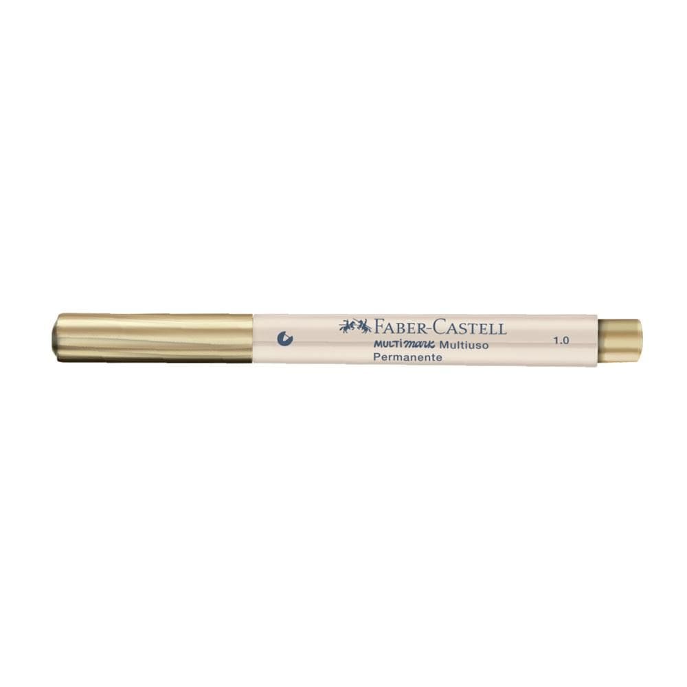 Marcador permanente Multimark 1.0mm Ouro Faber-Castell