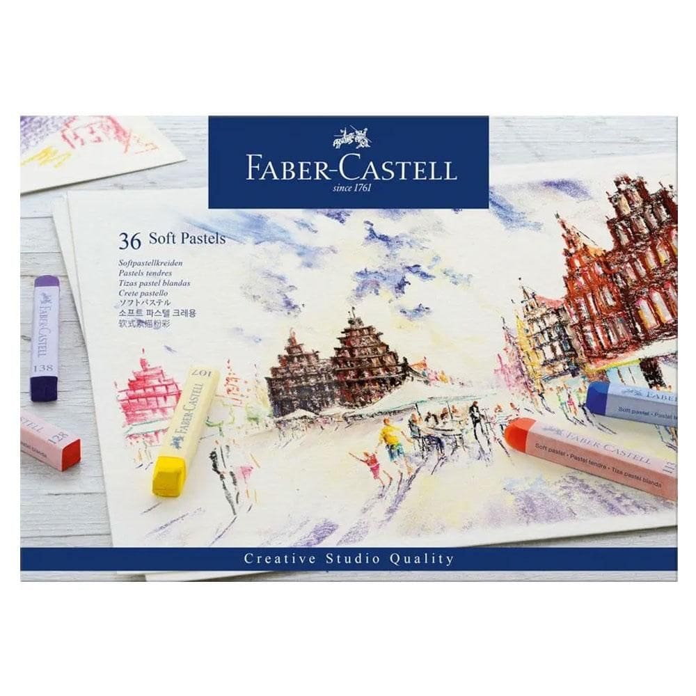 Giz pastel seco longo Creative Studio 36 cores Faber-Castell
