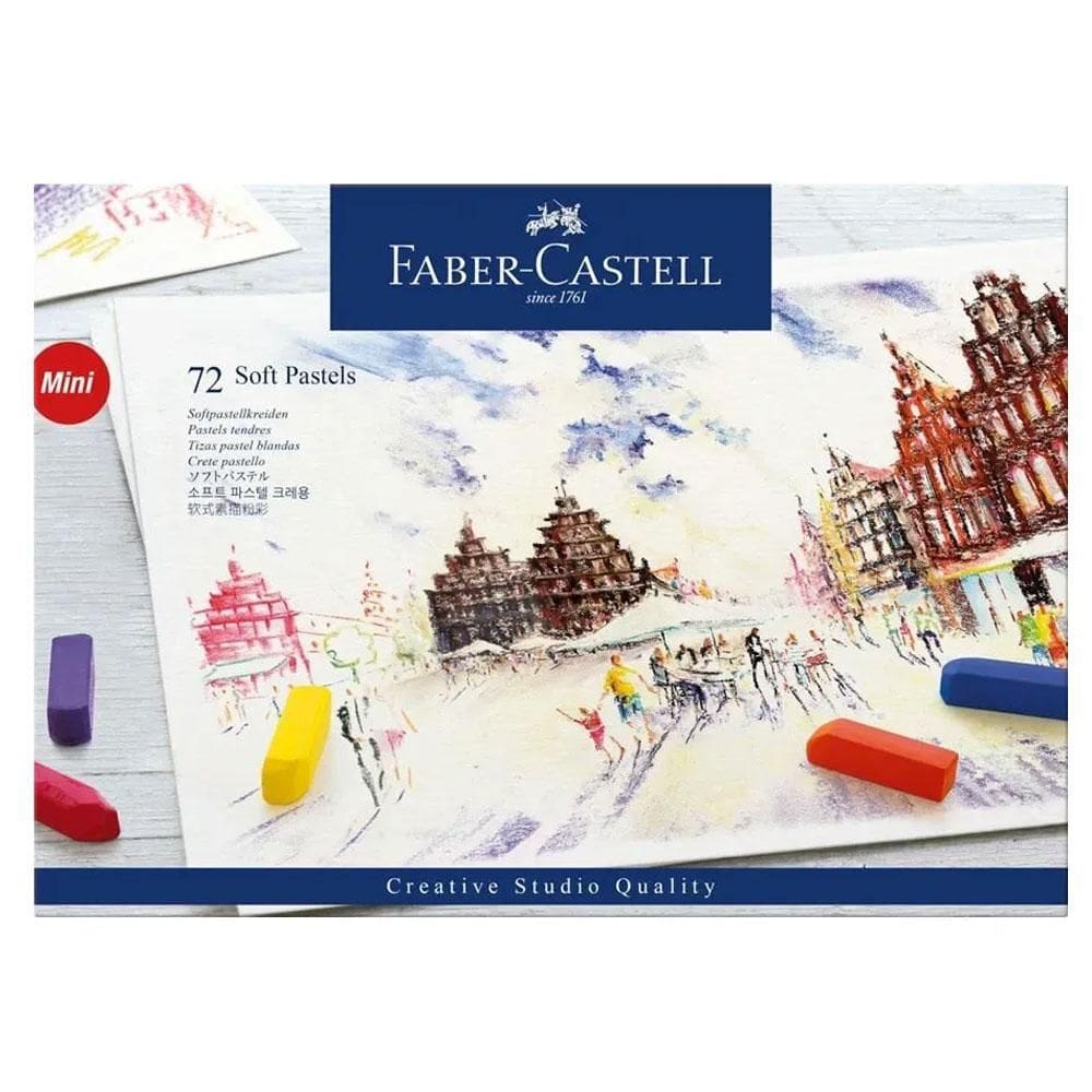 Giz pastel seco longo Creative Studio 72 cores Faber-Castell