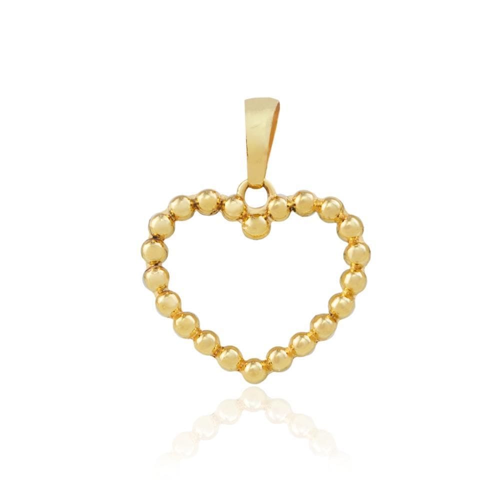 Pingente Coração 1,8 Cm Em Ouro 18K