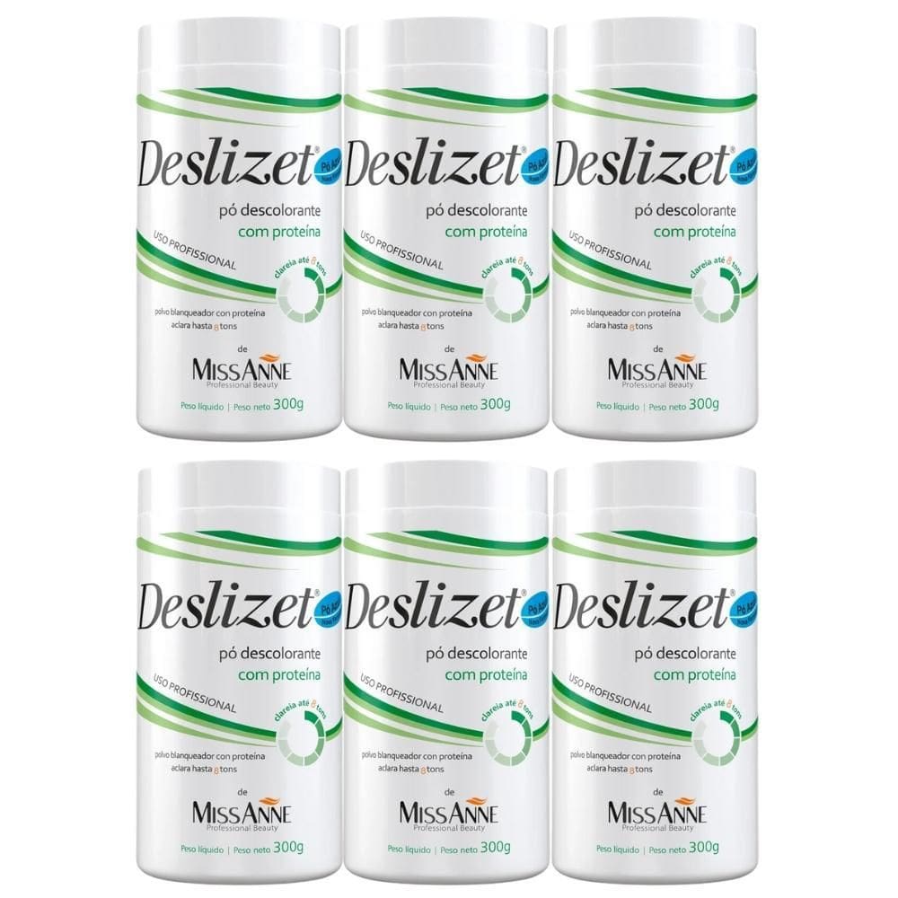 Kit Pó Descolorante Deslizet 300G 6 Und
