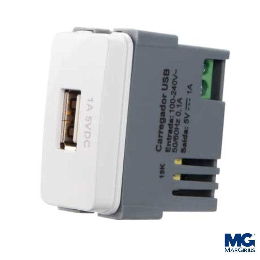 Modulo Carregador Tomada Usb 5V 1A Margirius Linha B3