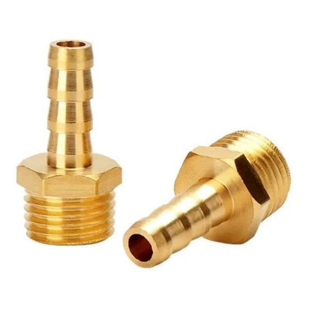 5X 2 Espigão Adaptador Macho Latão Mangueira 1/4 X1/2 Rosca