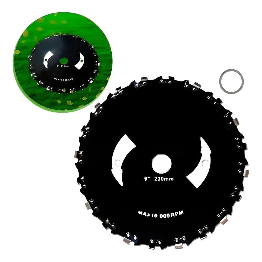 5X Disco Para Roçadeira Com Dentes De Corrente Motosserra