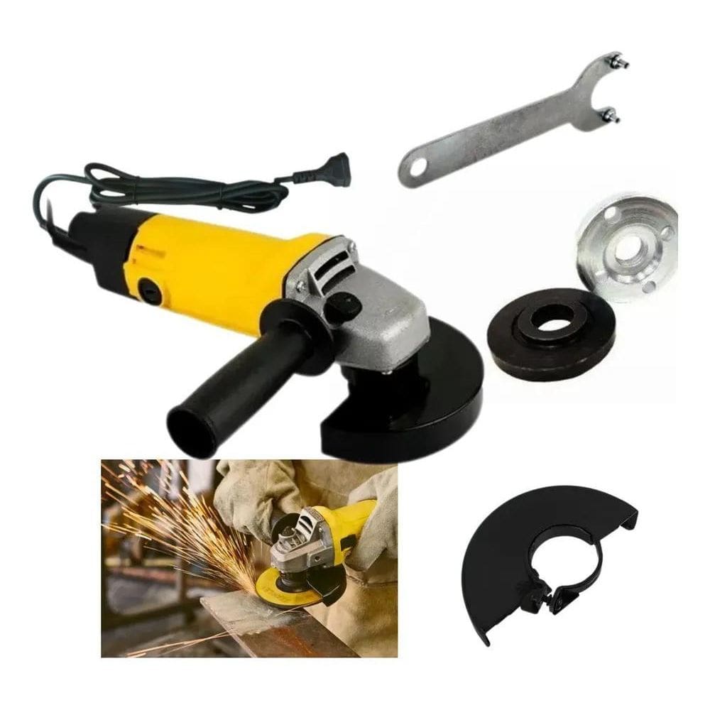5X Esmerilhadeira Angular 4.1/2Pol 650W Eav650 Cor Amarelo F