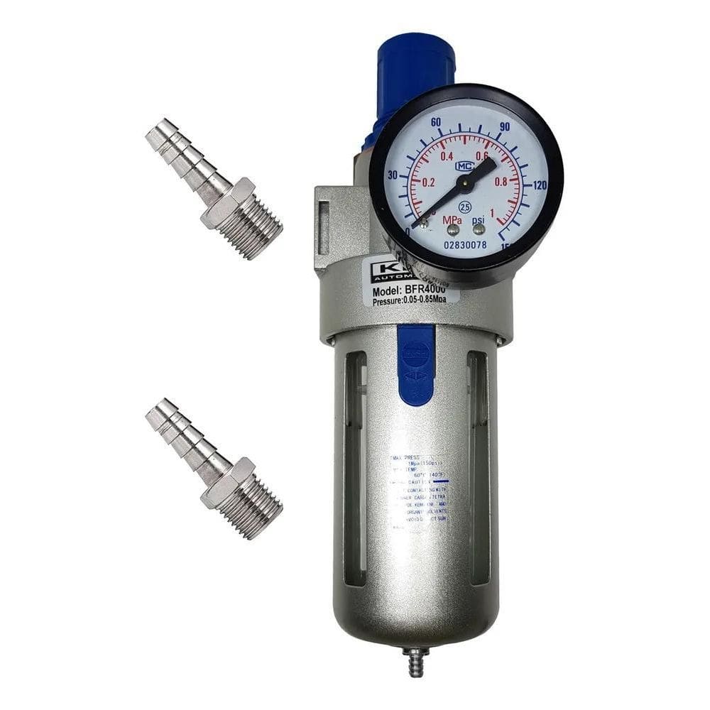5X Filtro Regulador Ar Para Compressor 1/2 Completo Conexão