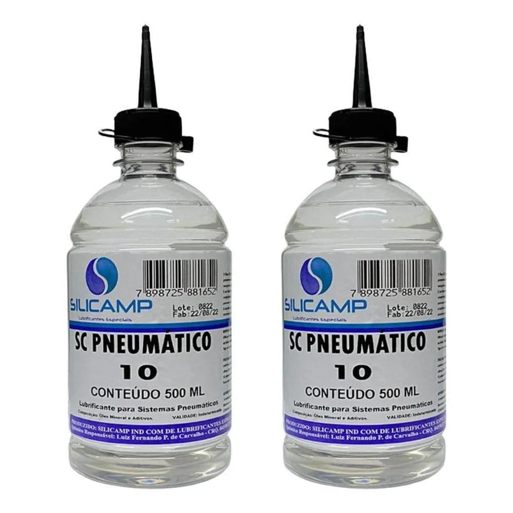 5X 02 Óleo Lubrificante Iso 10 Para Sistemas Pneumáticos Lubri