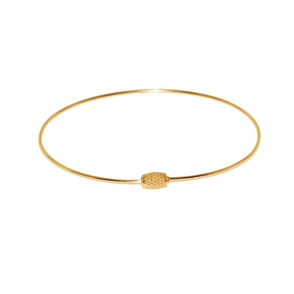 Bracelete Com Trava Giratória Em Ouro 18K