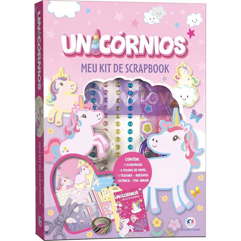 Unicórnios - Meu Kit de Scrapbook
