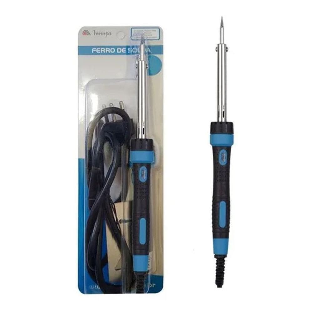5X Ferro De Solda Com Suporte 27W Minipa Fe30 Inmetro Voltag