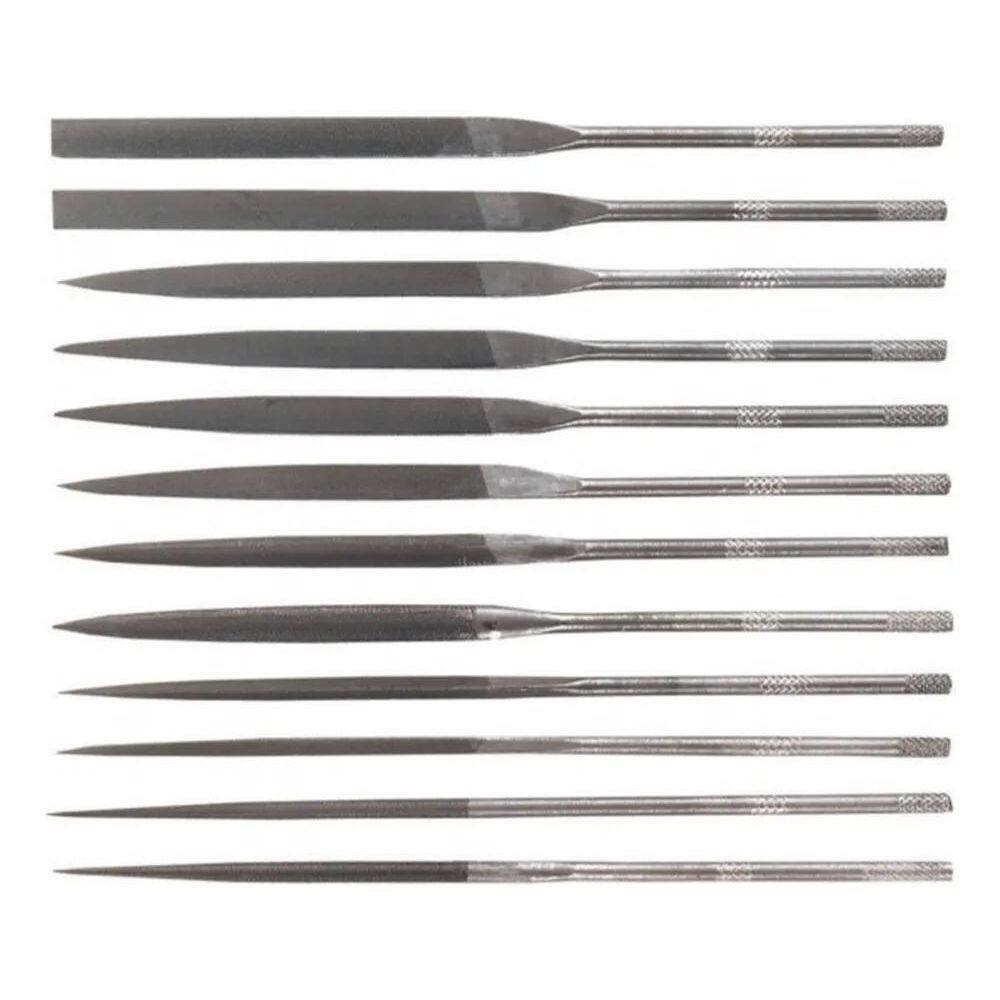 5X Jogo Lima Agulha Bastarda 140 Mm 12 Pçs