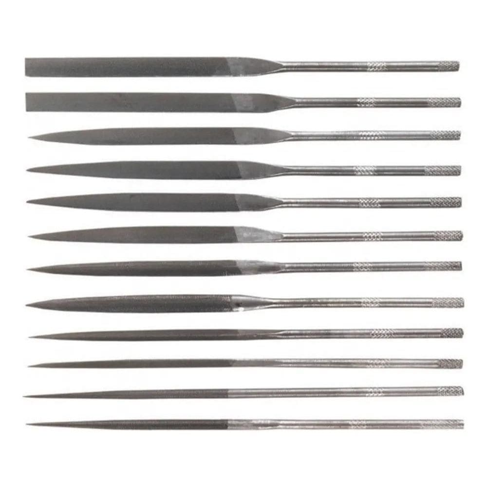 5X Jogo Lima Agulha Bastarda 140 Mm 12 Pçs