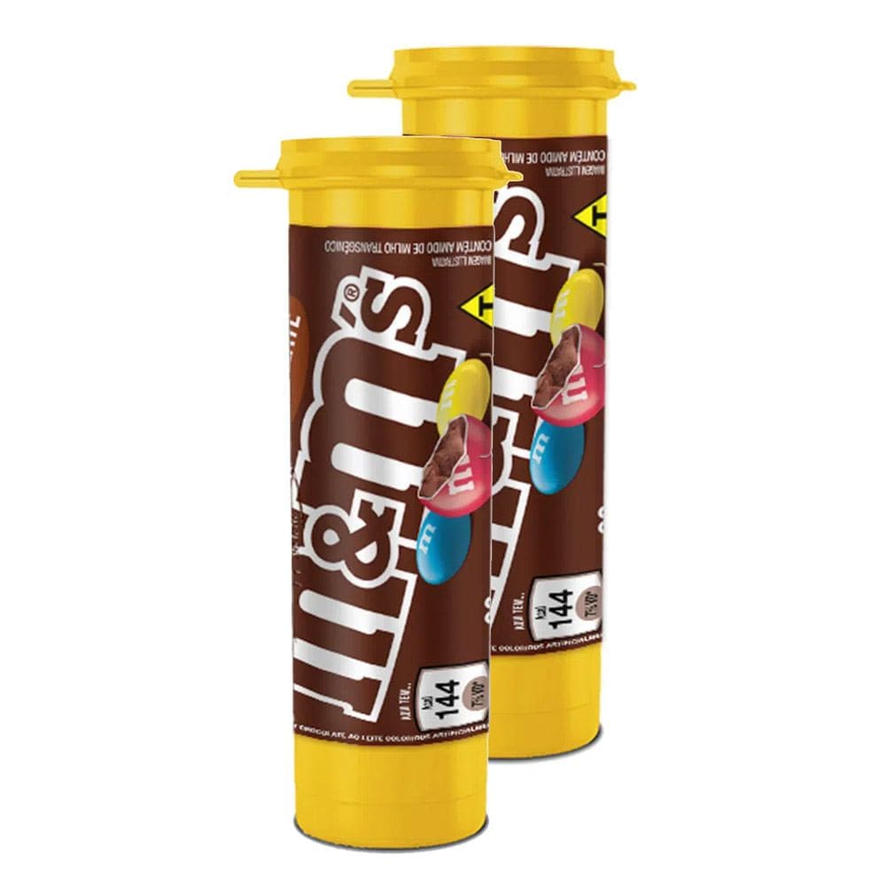 Confeitos M&M Chocolate ao Leite Minis com 30g | Kit com duas unidades