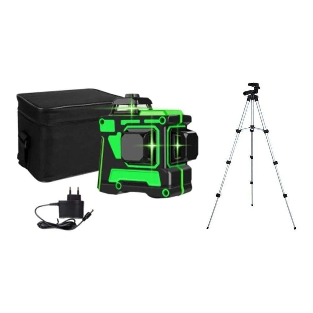 5X Nível A Laser Verde 12 Linhas 40 Metros + Bolsa + Tripé 1