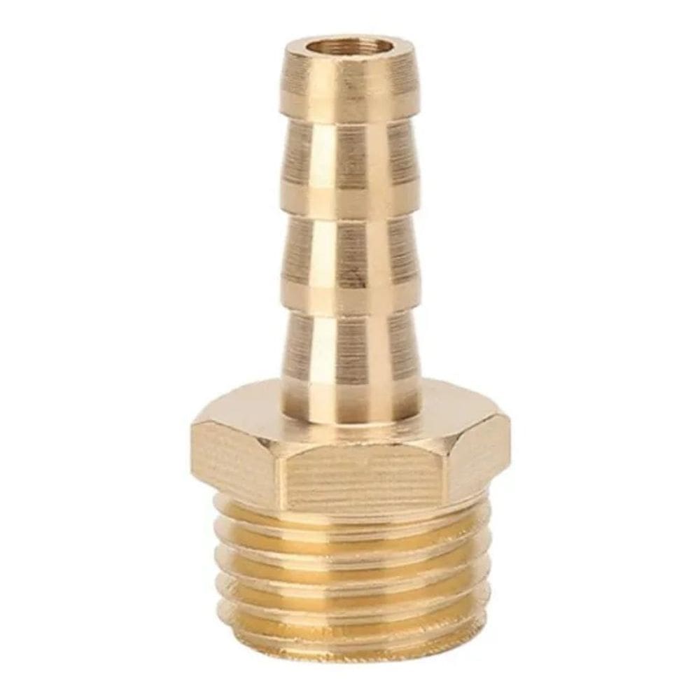 5X Espigão Adaptador Macho Fixo Latão Mangueira 5/16 Rosca 1