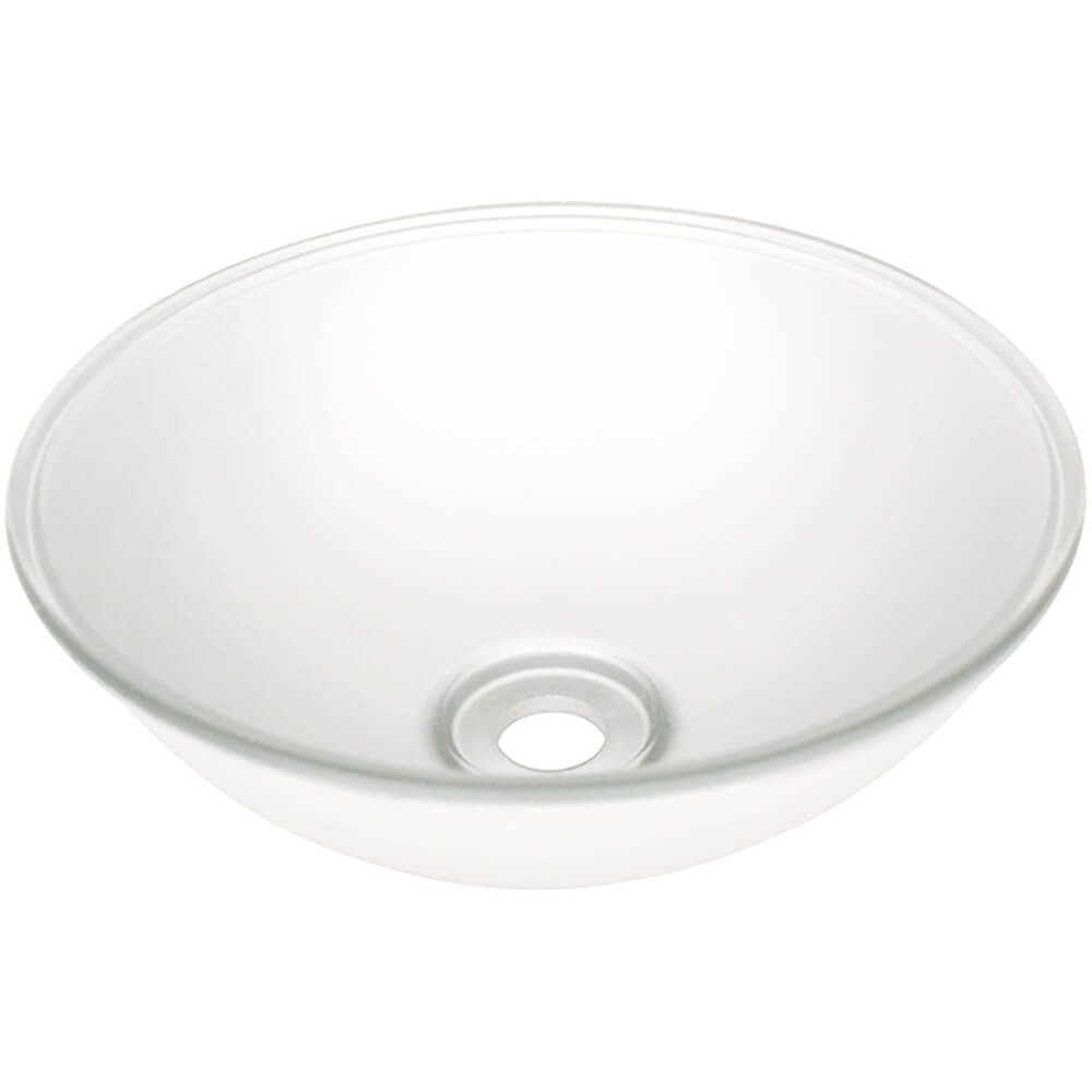 Cuba de Vidro Redonda 290mm Branca - 566 - PRISMATIC