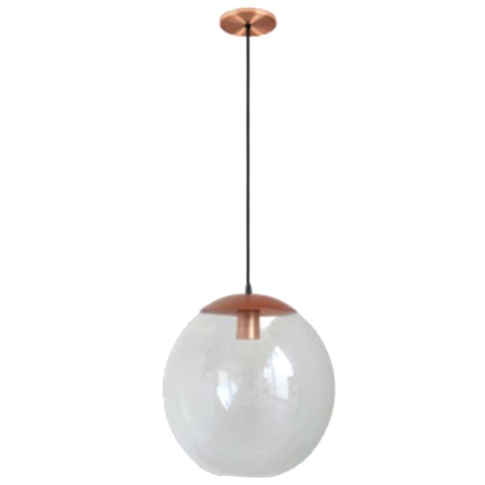 Pendente Catar Bola Transparente 30 cm - PD2188/1CO_FO - KIN